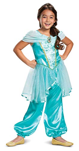 Disney Princess Jasmine Classic Girls' Costume, Teal