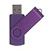 SumDuta 5pcs 16GB USB 2.0 Flash Drive Swivel Design Memory Stick 5 Pack 16GB Mixed Colors: Purple Green Blue Red Gold