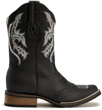 Amazon.com | Western Shops Mens Genuine Leather Square Toe 
