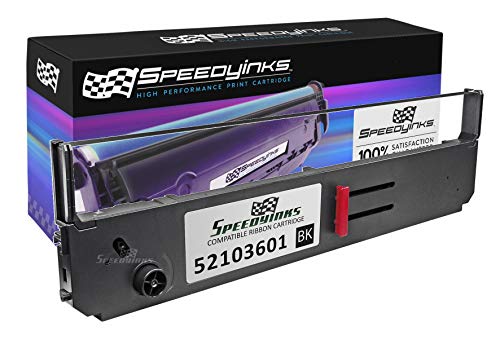 Speedy Inks Compatible Printer Ribbon Cartridge Replacement for Okidata 52103601 (Black)