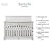 Evolur Santa Fe 5-in-1 Convertible Crib in Antique Mist, Greenguard Gold Certified, Features 3 Mattress Heights, Wooden Nursery and Bedroom Furniture, Baby Crib
