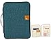 iSuperb® A4 Documents Bag Multifunction Files Organizer Messenger iPad Handbag Storage for Travel Office 13.4x9.8x1.4 inch(Dark Blue)