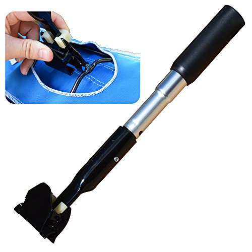 Nine Forty Commercial 24 Inch Floor Mop Set | Microfiber Flat Wet Pad | USA Nylon Dust Head | Handle