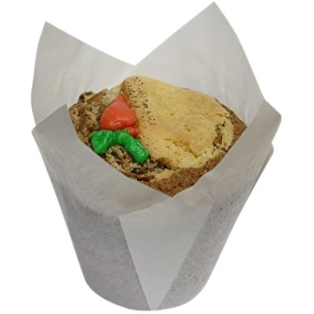 Large Baking Cups White Tulip Liners Muffin Cupcake Paper 200 Pack Great For eBay