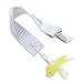Pacifier Clip by Michef - 4 Unisex Pacifier Holder - Simple Design for Boys and Girls