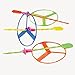 US Toy Twisty Flying Saucers Helicopter Toys - Package of 12 Assorted Colors