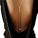 Myhouse Wedding Bridal Backdrop Necklace Women Vintage Rhinestone Bikini Bodychain (Style-1)