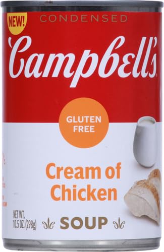 CAMPBELL’S CONDENSED GLUTEN FREE CREAM OF CHICKEN SOUP, 10.5 OZ CAN