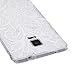 Galaxy Note 4 Case,NSSTAR Scratch-Proof Ultra Thin Crystal Clear Rubber Gel Transparent TPU Soft Silicone Bumper Case with Shockproof Protective Case for Samsung Galaxy Note 4 N910,White Lace Flower