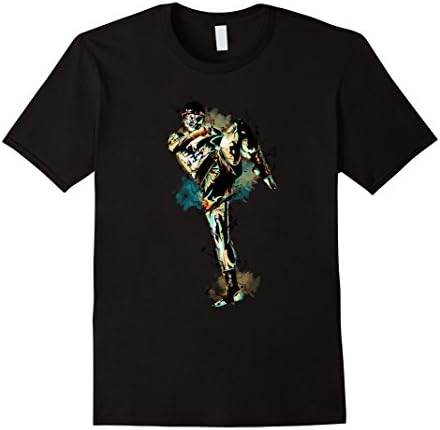 Mens Muay Thai T Shirt Large Black