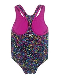 Traje de baño de una pieza con espalda cruzada sólida para jóvenes Speedo Big Girls '