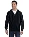 Gildan Adult Heavy Blend Full-Zip Hooded Sweatshirt (Black) (Large)