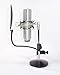 Harlan Hogan Universal Desktop Microphone Stand - Adjustable Height & Weight with US and International Adapter
