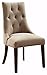 Ashley Furniture Signature Design - Mestler Dining Side Chair - Button-Tufted Seatback - Set of 2 - Light Brown