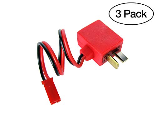 (3 Pack) Deans-Type Ultra-to-JST Power Tap for BECs & Lighting Setups