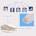 Povihome 6 Pack Toe Tubes - Medium (5/8''D), Fabric and Gel Lining Big Toe Protector, Toe Sleeves for Callus, Corn, Blister, Running, Pain Relief