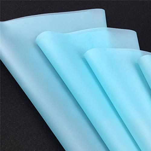 4 Sizes Silicone Cake Pastry Bag, Reusable Icing Piping Bag Baking tool Cupcake Cookie Decorating Bags for Professional Baker Baking Lover (blue) - Thumbnail 4