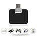 Seternaly Mini USB Hub 2.0 Creative U Shape Hub with 4-Port USB for PC Laptop USB Data Transfer Black