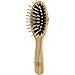 TEK - Small Oval Hairbrush in Ash Wood with Short Wooden Pins, Handmade in Italy