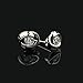 Voberry® Newest Fashion 925 Sterling Silver Plated Rose Flower Shaped Austrian Crystal Stud Earrings for Women Ladies Gift (Silver 2)
