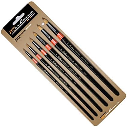 Rubens Artist Watercolor Paint Brush720R, Round Brush_Set of 6 Brushes