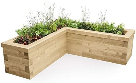 WoodBlocXTM - Camas elevadas en Forma de L: Amazon.es: Jardín