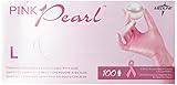 Medline Generation Pink Pearl Nitrile Exam Gloves, Pink, Large, 100 Count
