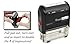 ExcelMark Self-Inking Christmas Rubber Stamp - Postmark - Red Ink - Medium