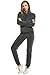 Hotouch Women's Solid Velour Sweatsuit Set Hoodie and Pants Sport Suits Tracksuits