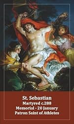 Saint Sebastian Keychain, Mens/Boys Saint Key
