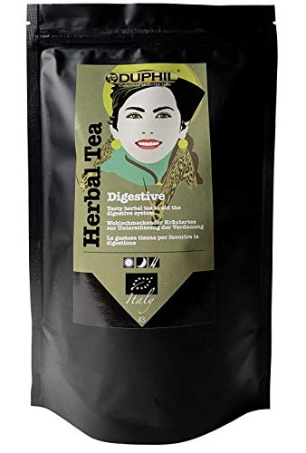 Duphil | Digestiv BIO Kräutertee mit Ingwer, Süßholz, Minze, ohne Koffein im Aromabeutel mit Zippverschluß | 200g