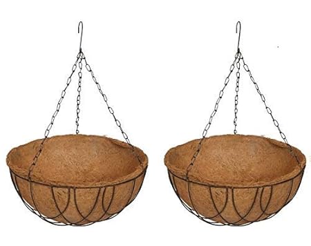 COIR GARDEN Plastic Hanging Basket, 2 Piece