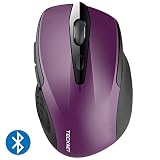 TeckNet 2600DPI Bluetooth Wireless Mouse, 12 Months Battery Life with Battery Indicator, 2600/2000/1600/1200/800DPI