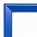 SnapeZo Movie Poster Frame 27x40, Blue, 1.25 Inch Aluminum Profile, Front-Loading Snap Frame, Wall Mounting, Professional Series for One Sheet Movie Posters