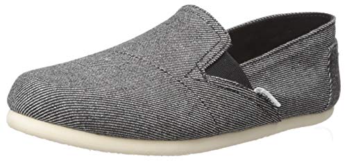 TOMS Redondo Loafer Flat, Black Twill Chambray, 8.5