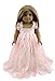 18 Inch Doll Dress Fit American Girl Dolls (Pink lace dress)