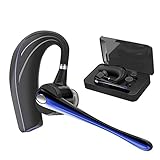 Bluetooth Headset HonShoop Handsfree Wireless Earpiece V5.0 in-Ear w/c Noise Reduction Mic and Mute Key for Business/Driving Call, Support iPhone/Android Cellphones