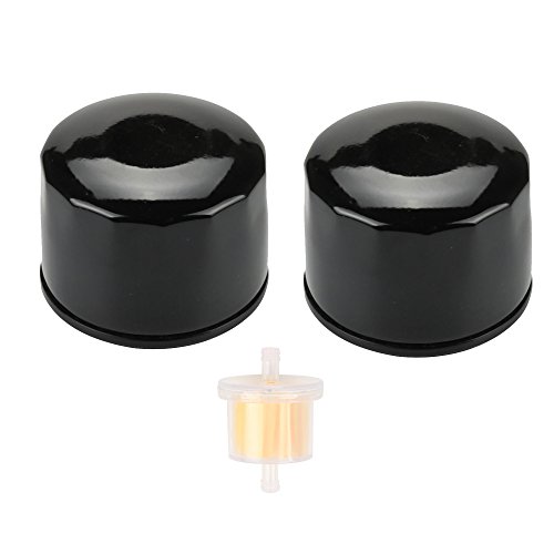 Harbot (Pack of 2 490657007 Oil Filter with Fuel Filter for Kawasaki