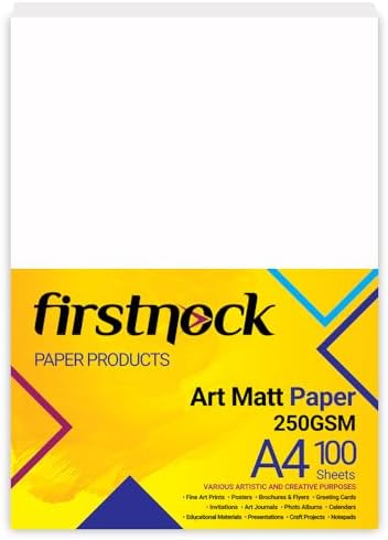 A4 White/Black Kraft Card 250gsm Thick Printer Copier Paper Cardboard