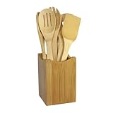 Oceanstar Bamboo Cooking Utensil Set, 7-Piece (Kitchen)