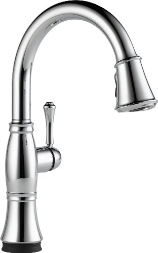 Delta Faucet 9197T-DST Cassidy Single Handle Pull-Down Kitchen Faucet with Touch2O Technology and Magnetic Docking, Chrome