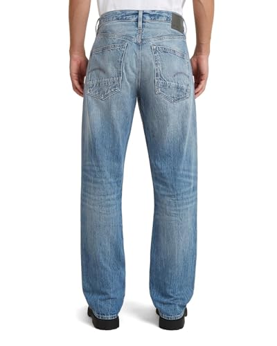 G-Star Men's Dakota Regular Straight Jeans, Colour Blue, Size: Waist 36, Inseam 34