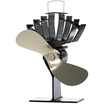 Ecofan UltrAir, Heat Powered Stove Fan, Medium, Gold Blade