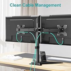 MOUNT PRO Dual Monitor Stand - Free Standing Full