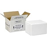 Polar Tech 245C Thermo Chill Insulated Carton with Foam Shipper, Medium, 17" Length x 10" Width x 8-1/4" Depth, Original Version
