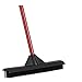 Pet Hair Remover Rubber Broom with Built in Squeegee - Carpet Rake for Pet Hair Removal on Hardwood Floor, Carpet & Tile - Picks Up More Dust & Debris - Rinse to Clean