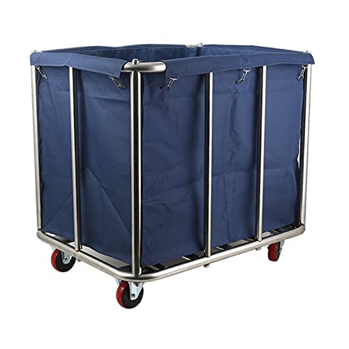Laundry Basket With Wheels, Rectangular/ 350 Lb Load Heavy Duty Rolling