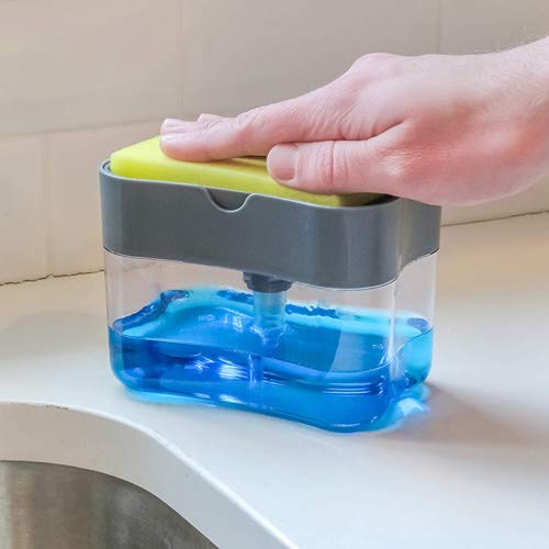 Buy 2in1 Double Layer Plastic Soap Dispenser for dishwasher