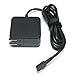 45W Type C Laptop Charger for Asus Chromebook C302C C302 C302CA C101PA C101P C101 C213SA C213S C213 C523NA C523N C523 C214MA C214M C223NA C223N C423NA C423N C204MA C204M Flip Adapter Power Supply Cord