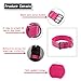 Yunleparks Tactical Dog Collar Reflective Nylon Dog Collar Heavy Duty Dog Collar with Metal Pin Buckle for Medium Large Dogs(Large,Pink)